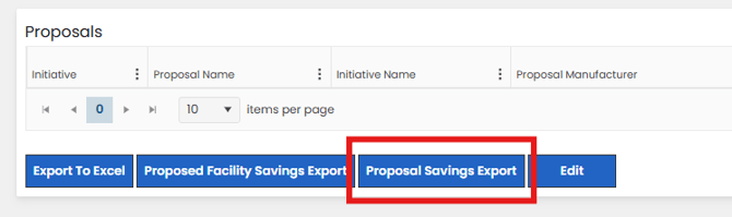 Proposal Export