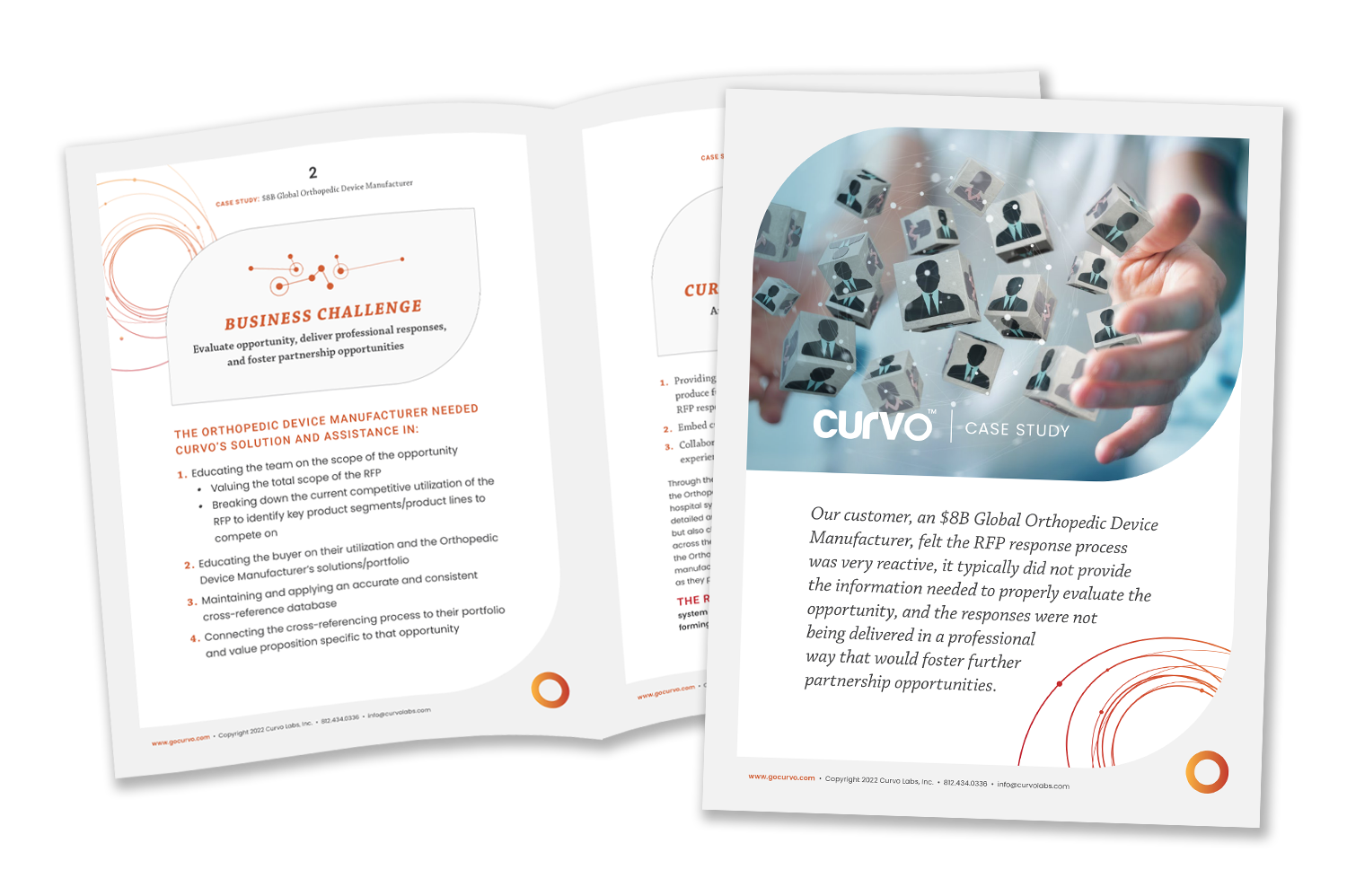 Curvo Connect - $8B Global Orthopedic Device Manufacturer - Case Study - mockup Curvo Connect - $8B Global Orthopedic Device Manufacturer - Case Study - mockup